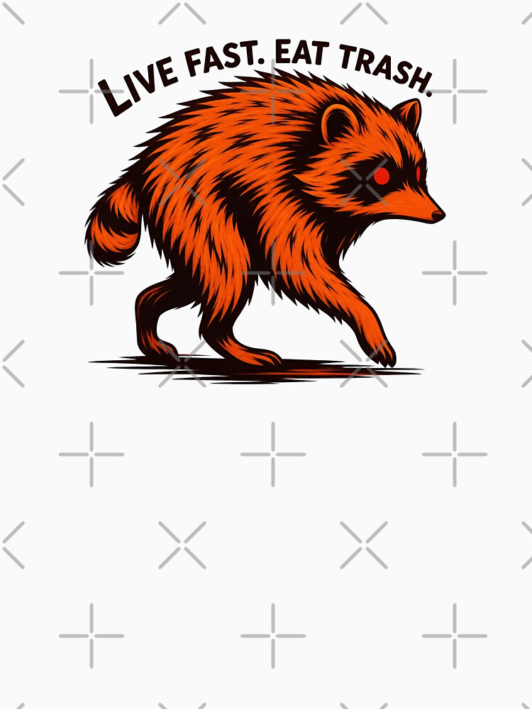 Jimothy Raccoon - Live Fast Eat Trash – Funny Trash Panda Raccoon Vintage Design by JessArty ⭐⭐⭐⭐⭐