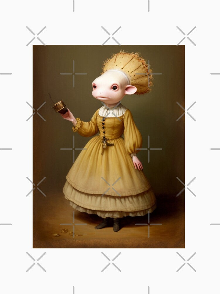 Axolotl Renaissance Painting Funny Cute Gift by CheeseBlueprint