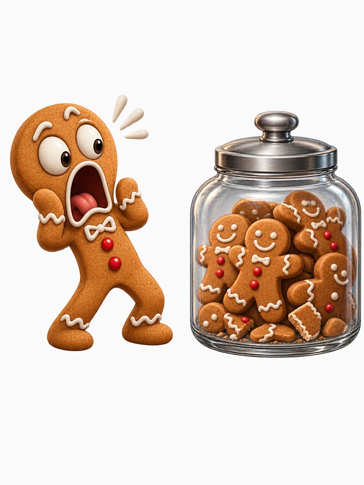 gingerbread Man Escapes the Cookie Jar by gypsy-joker