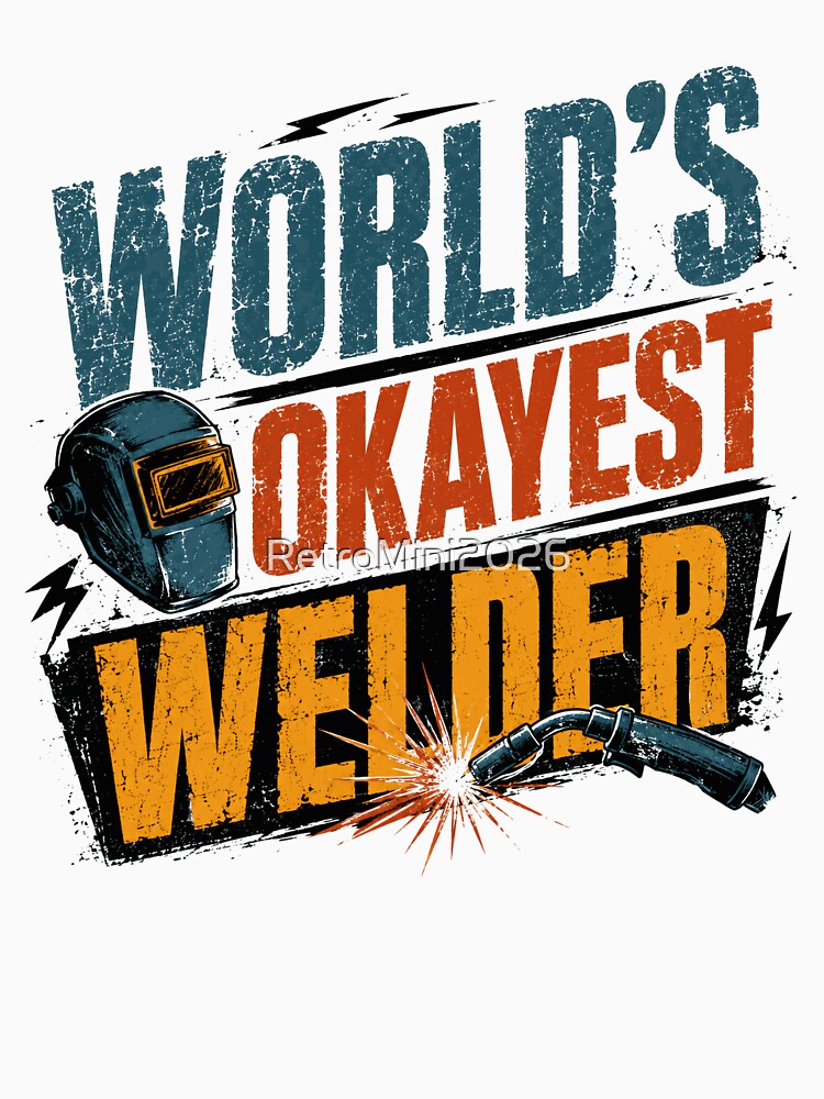 World's Okayest Welder Welding Metalworker Fabricator by RetroMini2026