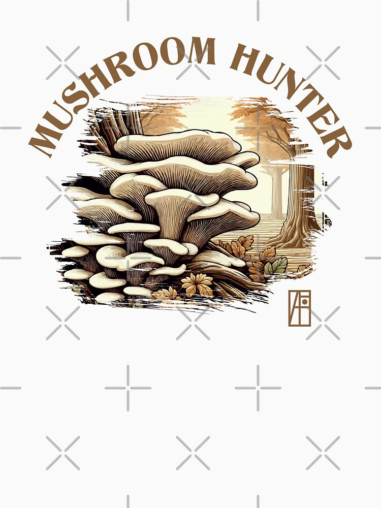MUSHROOMS - Mushrooms Hunter - Oyster Mushroom Forager - Oyster Mushroom Hunter by ArtProjectShop
