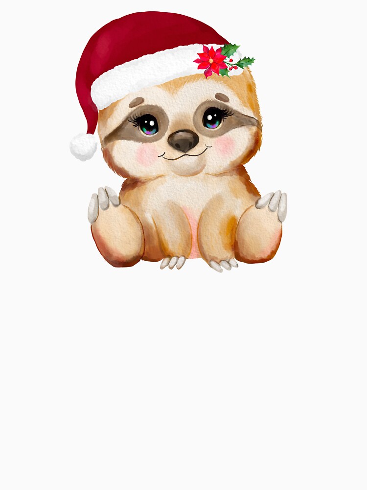 Christmas Baby Sloth by MonkeyBizness