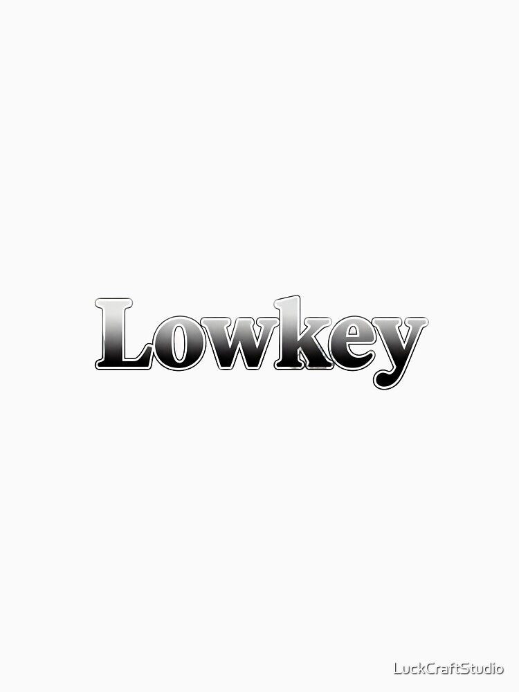 Lowkey Metallic Typography Design by LuckCraftStudio
