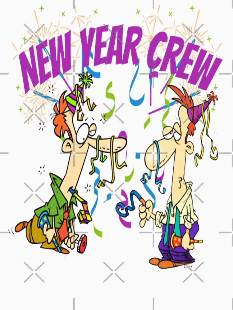 New Year Crew Fun Lettering Design, Howdy New Year, New Years Celebration, New Years Eve Countdown by Adri Barnard
