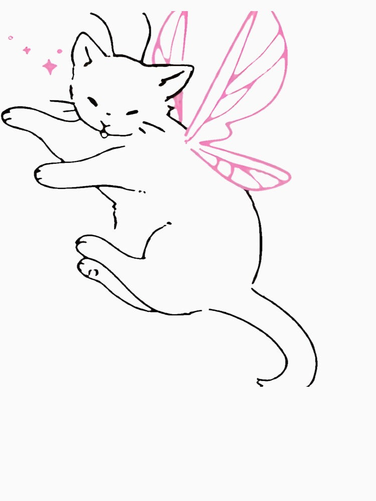Aesthetic Fairy Cat Sticker by Cloverfoxxo