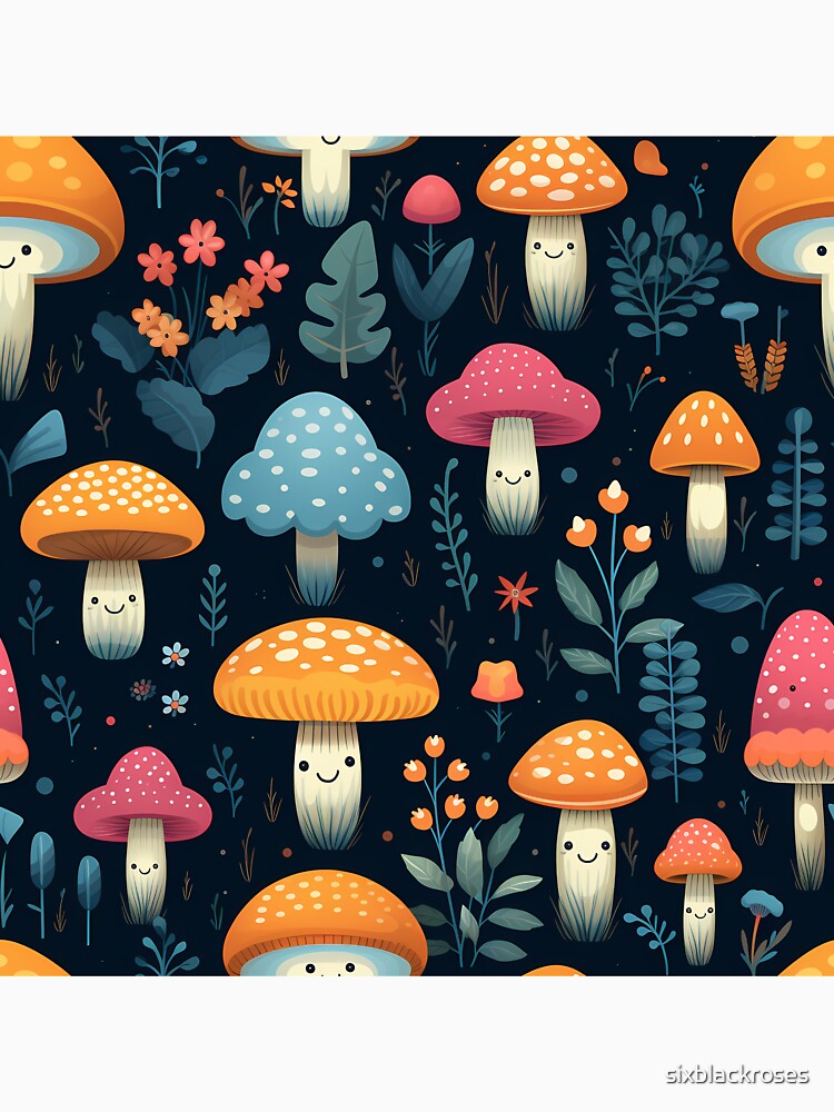 Scandinavian Mushrooms 6 by sixblackroses