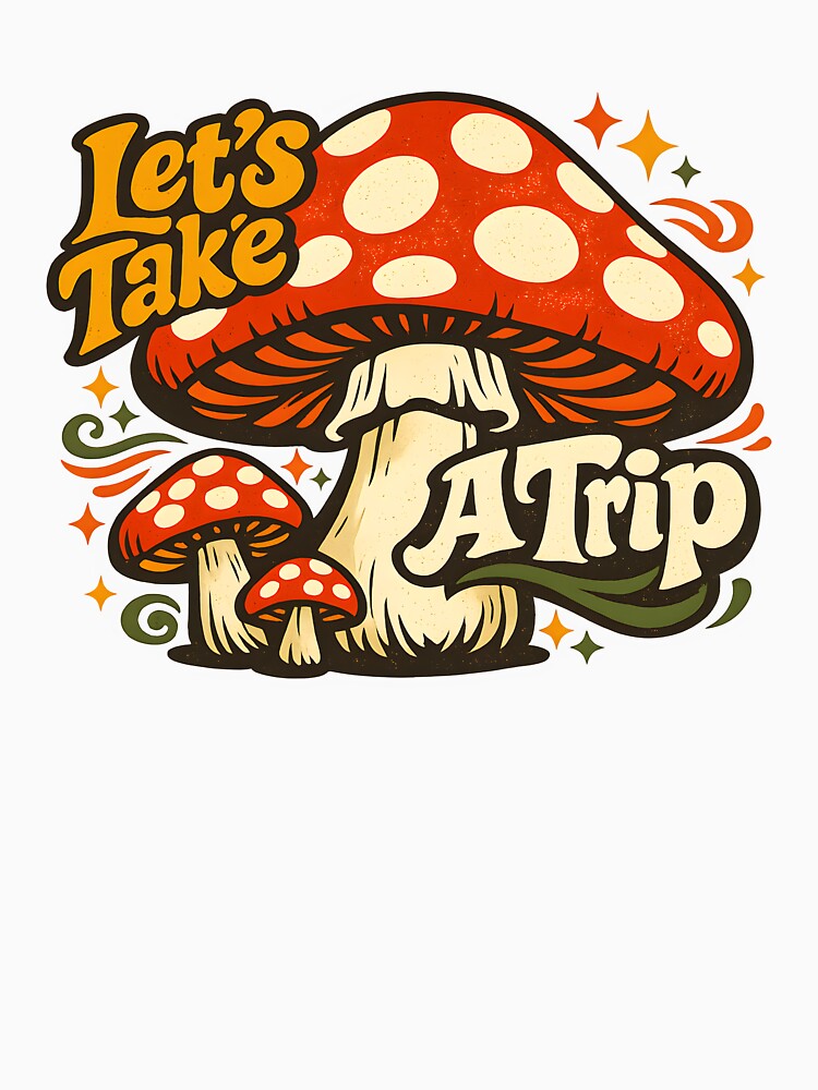 Let's Take A Trip Magic Mushroom Retro by Byte-shirt