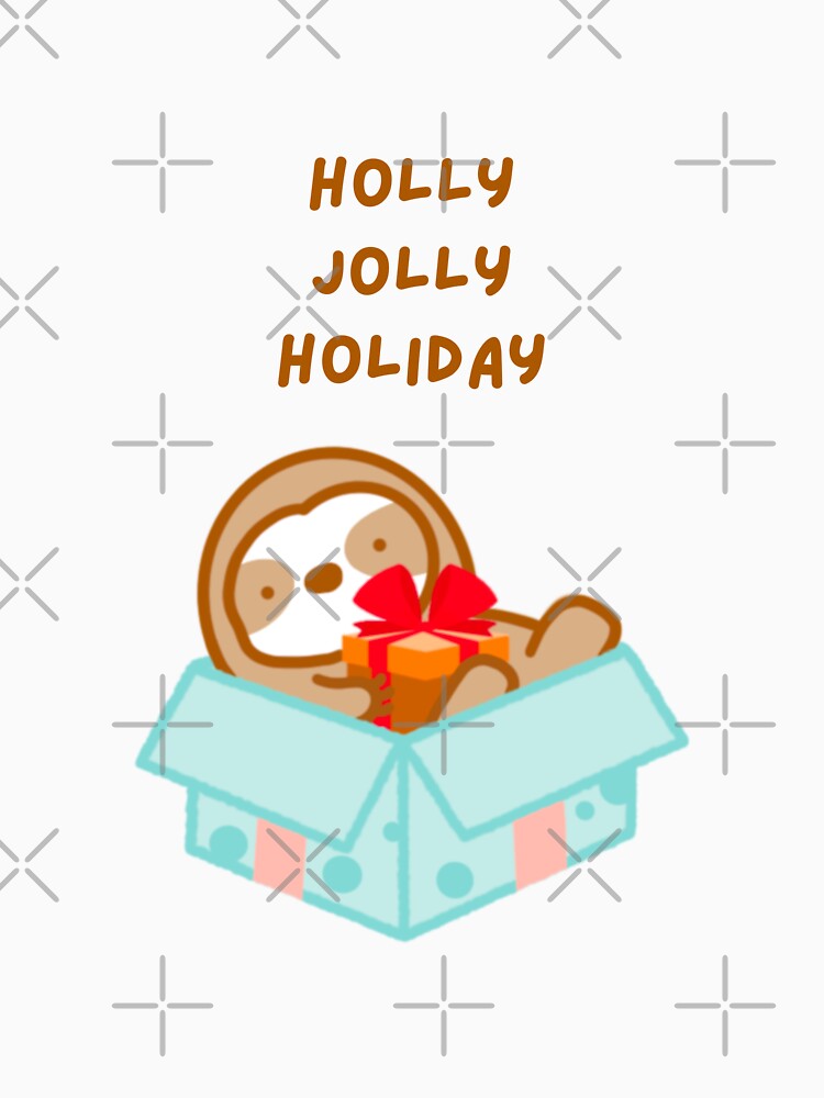 Christmas Holly Jolly Holiday Sloth by theslothinme