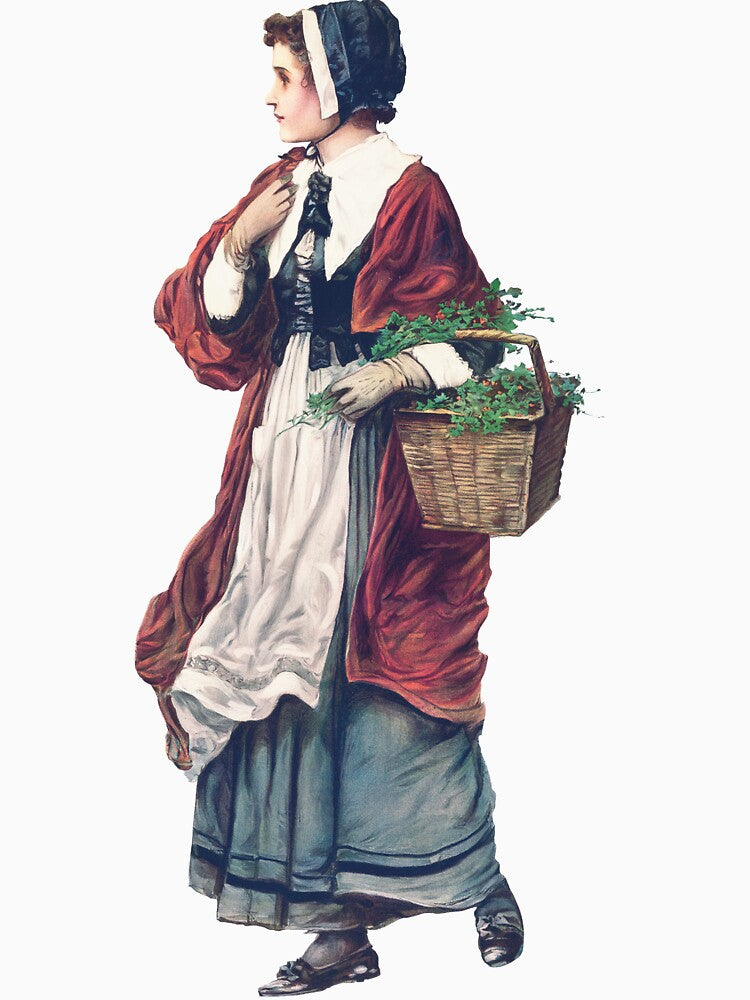 Winter Wonderland Woman, Vintage Christmas Woman by OneAction