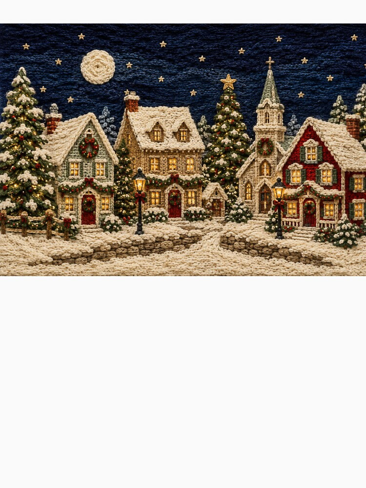 Cozy Yarn Christmas Village – Knitted Winter Wonderland by GSizzle1