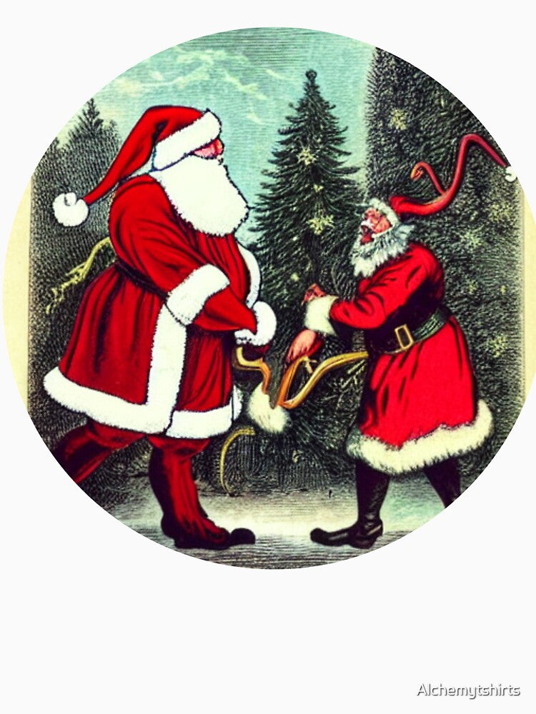 Santa and Krampus Clause by Alchemytshirts