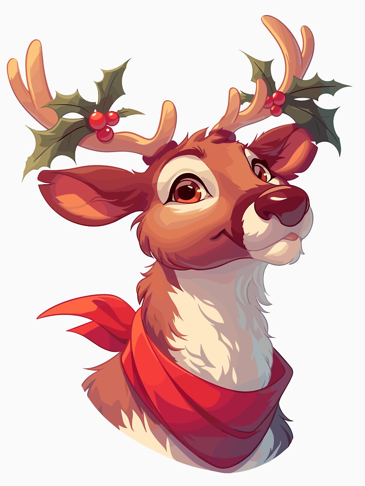 Festive Christmas Reindeer Winter by bapupa
