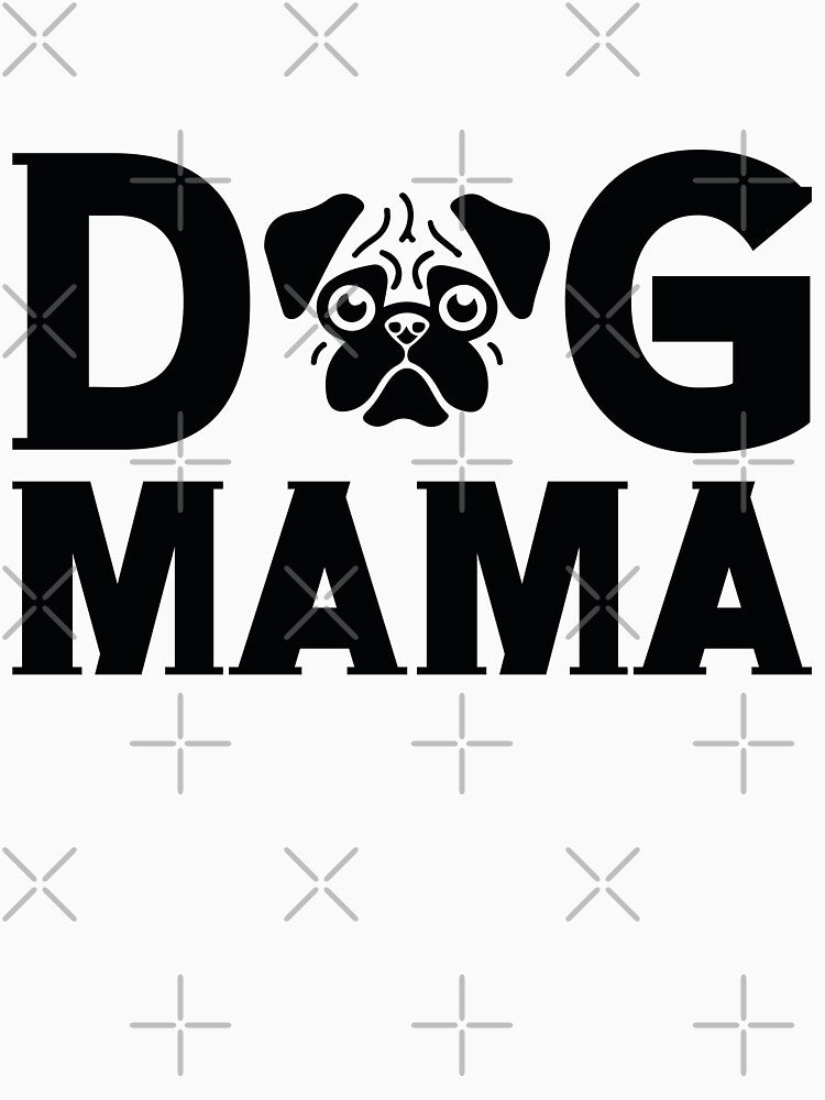 Dog Mama - Funny Dog Quotes Retro Vintage Aesthetic Best Puppy Mother Fur Mom Pet Animal Family Gift by FuzionRaptor