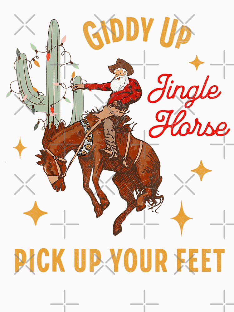 Giddy Up Jingle Horse Funny Western Christmas by NetlandWewerka