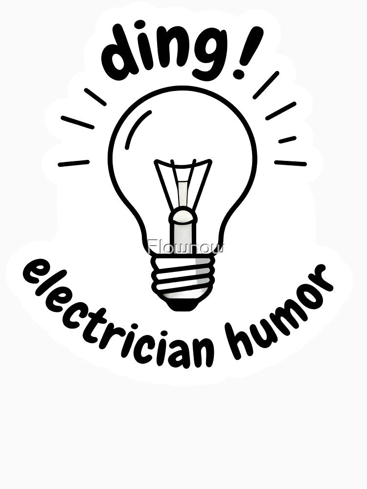 Electrician Gift Idea, Broken Light Bulb Fixed with Tape, Funny Work Shirt by Flownow