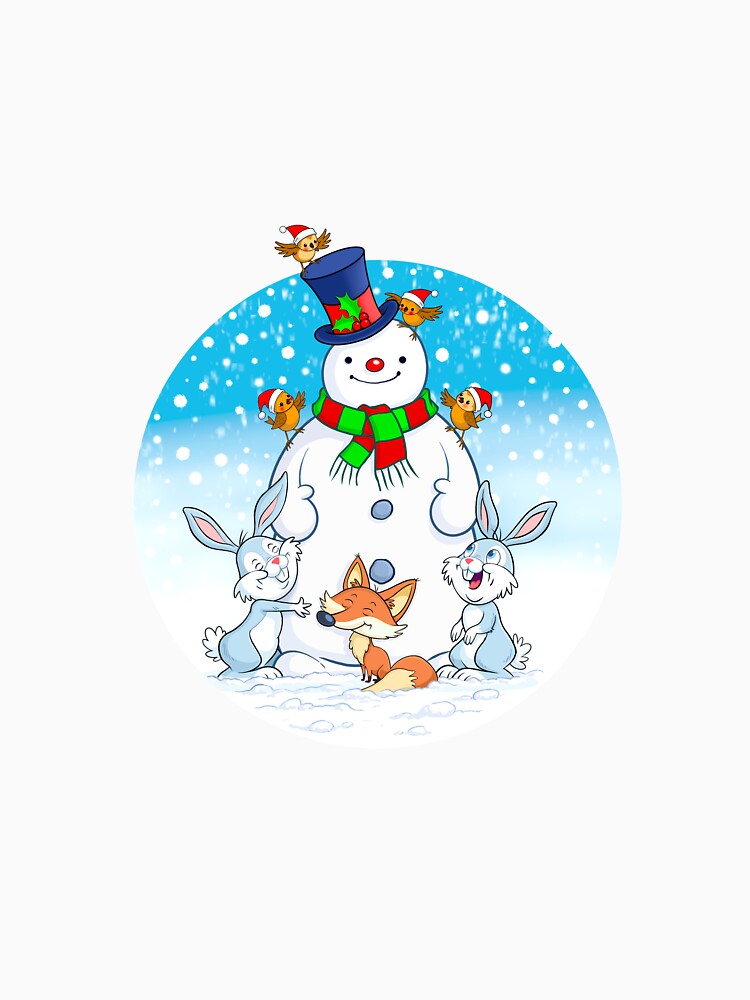 snowman and friends by SalmonCreations