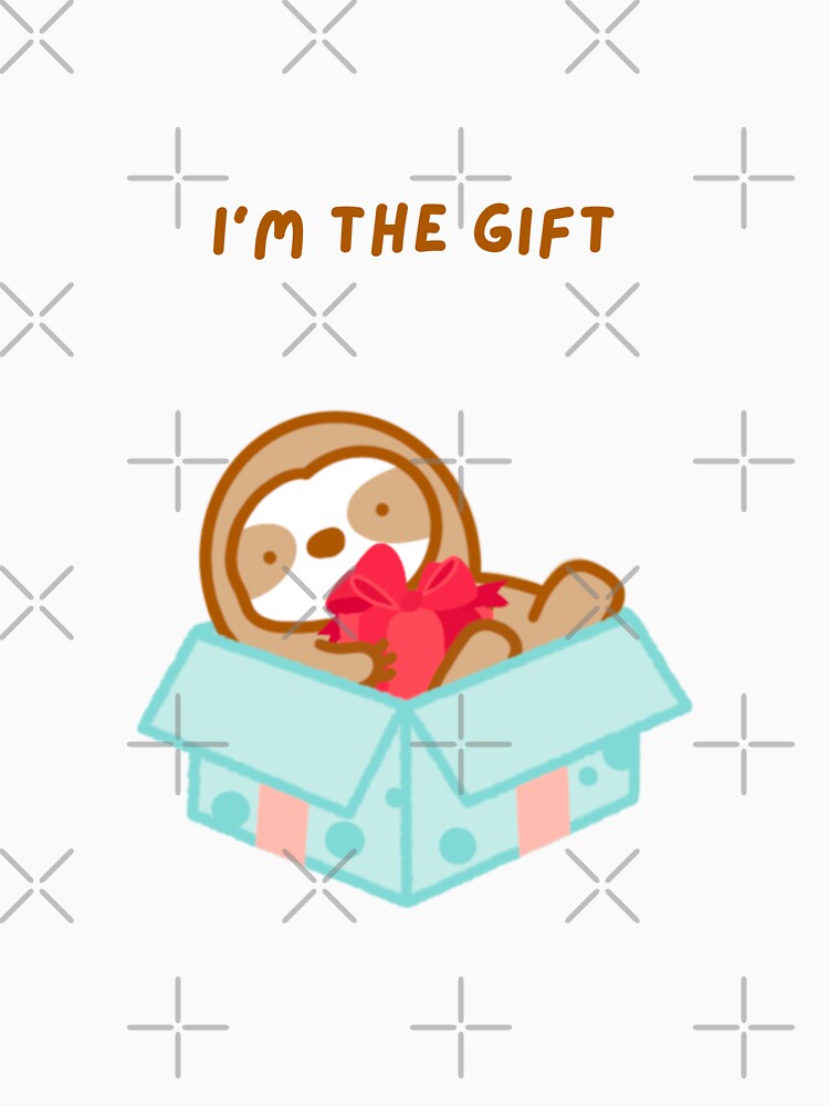 I’m the Gift Christmas Present Sloth by theslothinme