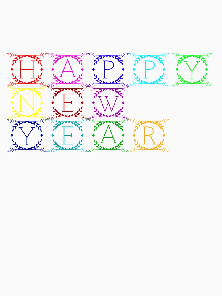 Happy New Year Letter Design by PrintDesign-Hub