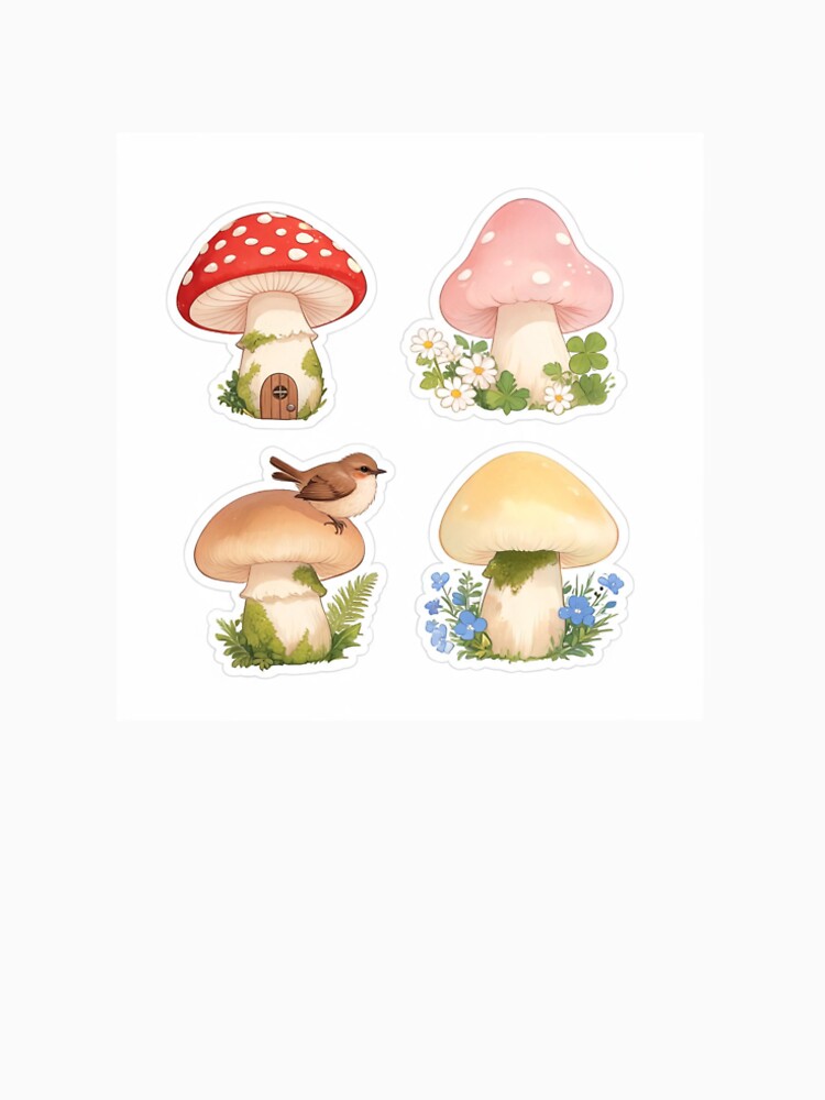 Cottagecore Mushroom Forest Sticker Pack by Winterp09