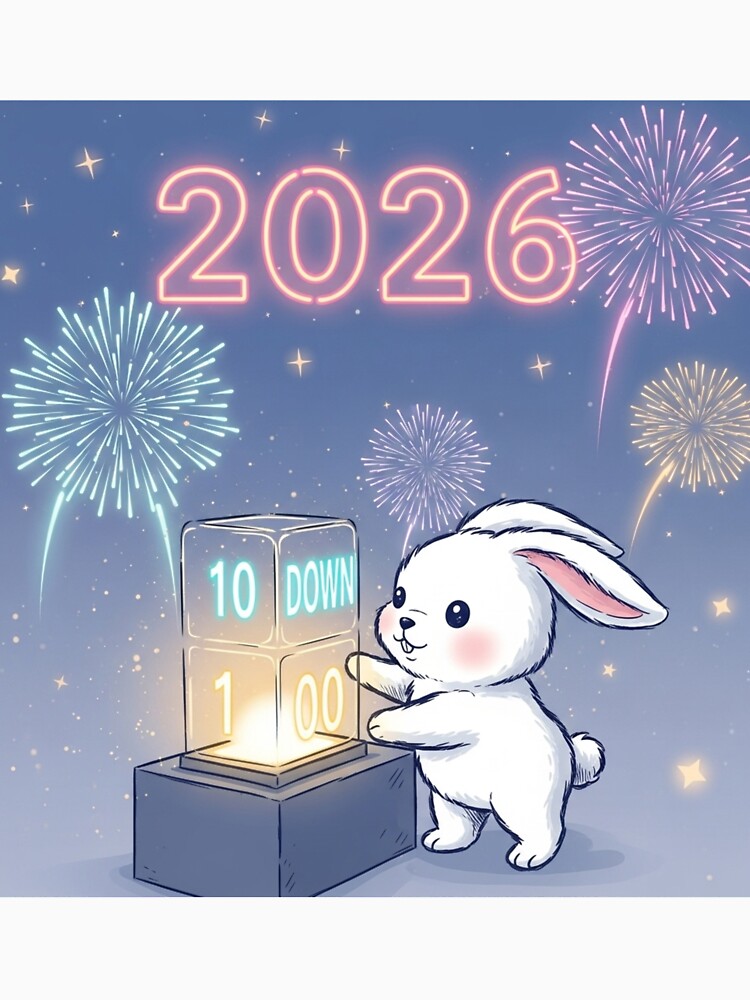 Bunny Countdown 2026 by PetJoyPrintsCO