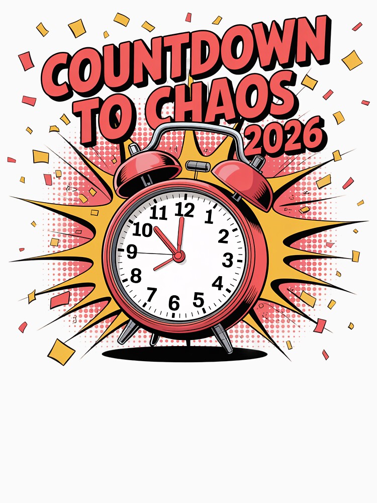 Countdown to Chaos 2026 – Funny New Year Typography Design by Ammar Studio