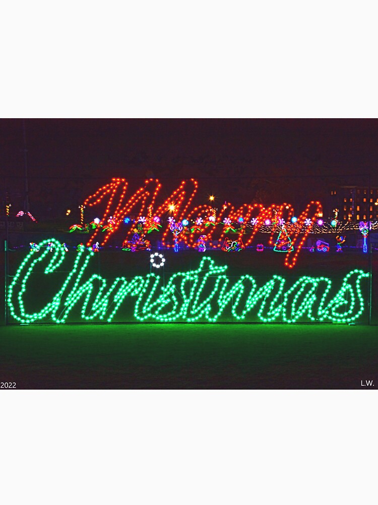 Merry CHRISTmas Light Sign by LisaWootenPhoto