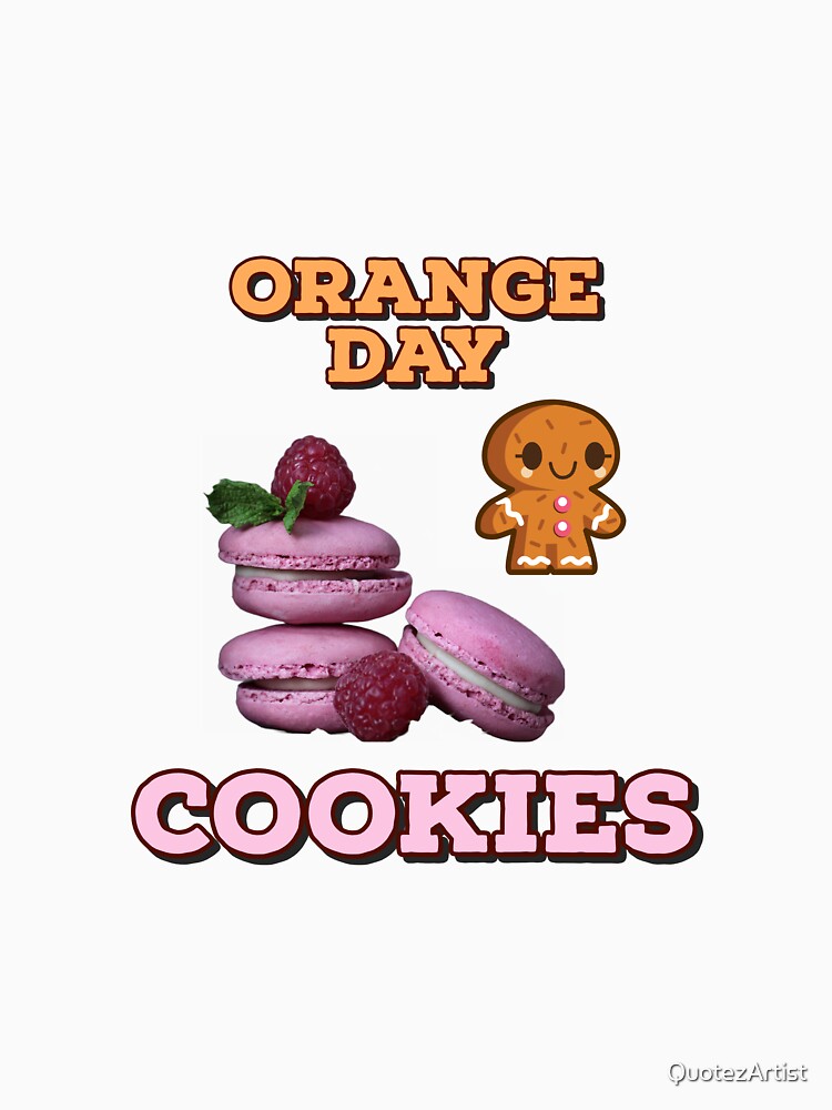 Orange Day Cookies by QuotezArtist