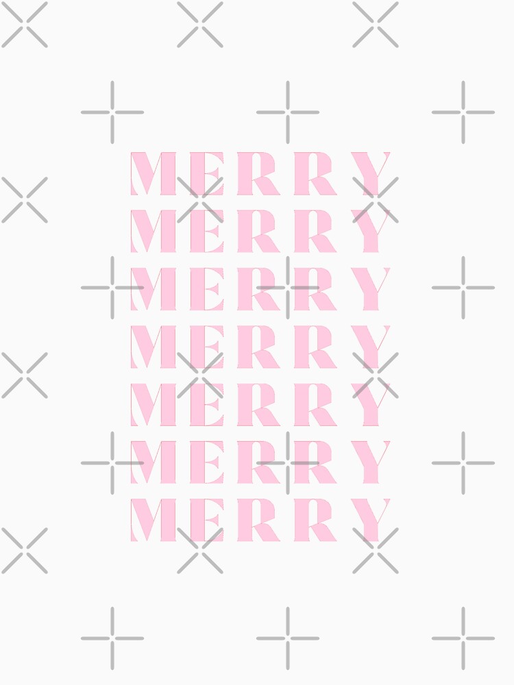 Merry Christmas, Red and Pink Christmas Art, Holiday Season Decor by Magic Love Art Print