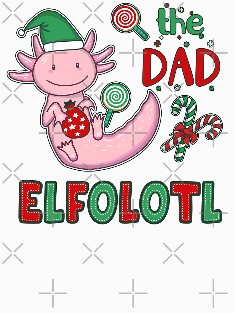 Christmas Axolotl Elf - Dad Elfolotl by GrimButterfly