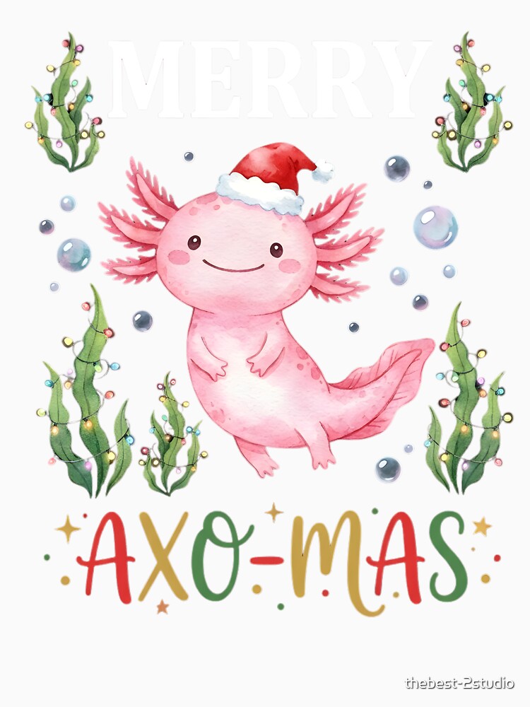 Axolotl Christmas, Merry Axo-Mas by thebest-2studio