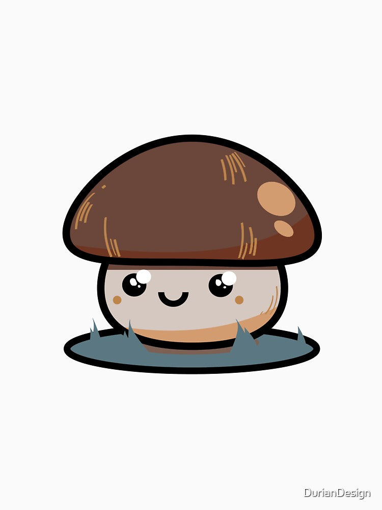 Cute Mushroom Kawaii by DurianDesign