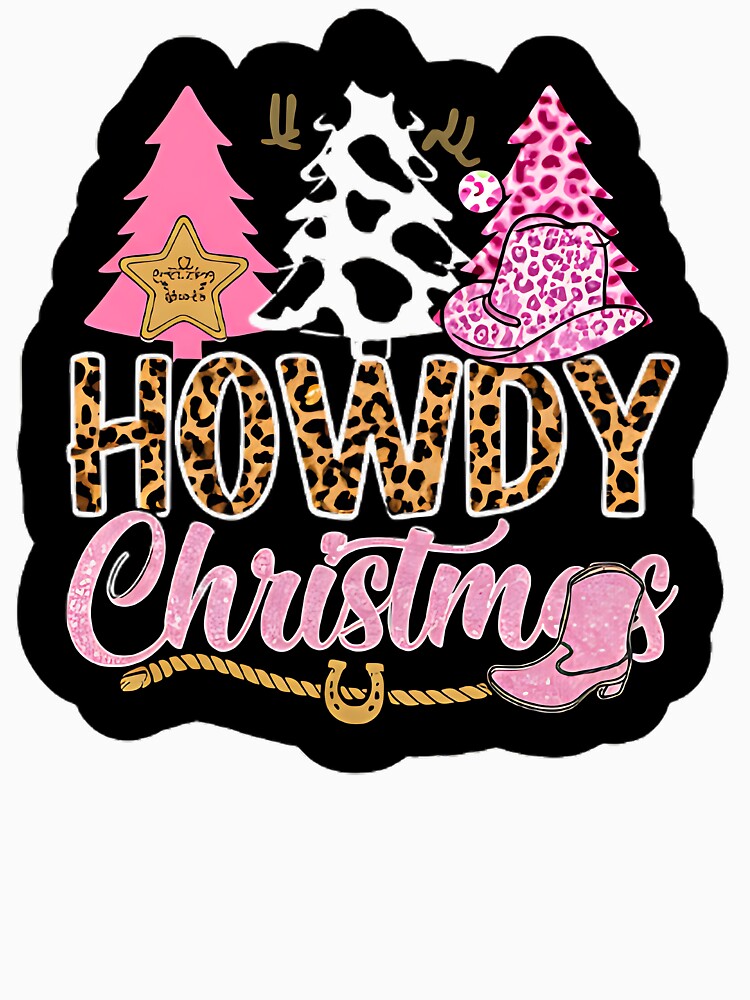 Howdy Christmas Cowboy Western Santa T-Shirt – Funny Country Holiday Tee by Herield