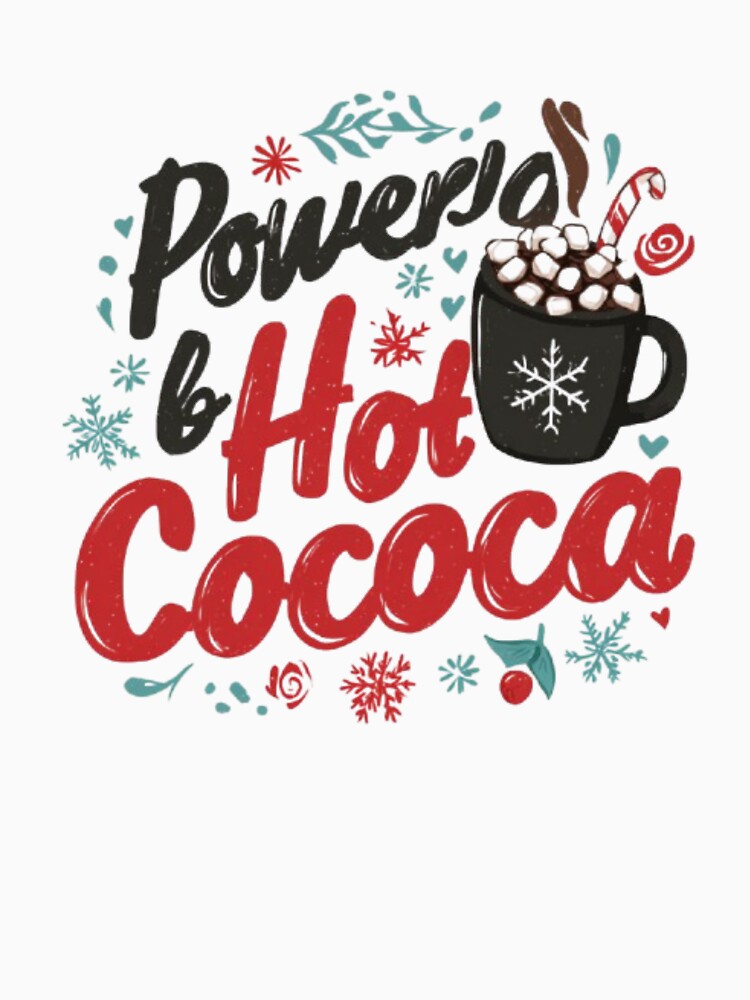 Powered by Hot Cocoa – Cozy Christmas Winter Mug Design by AlexLineArt