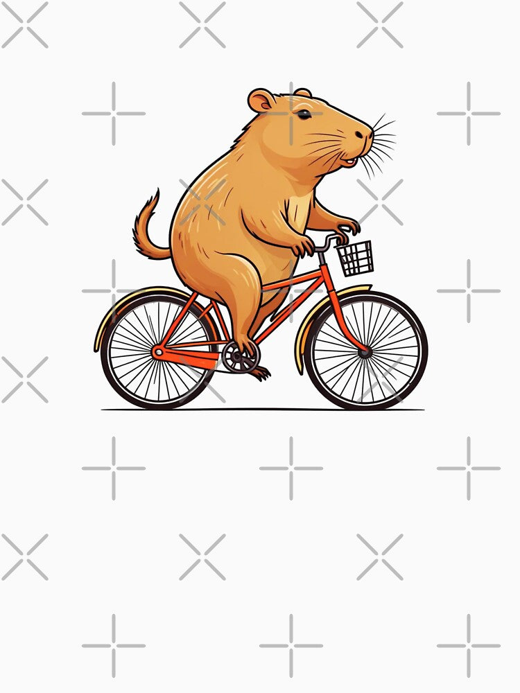 Capybara Riding A Bicycle by TheAnimalZ00