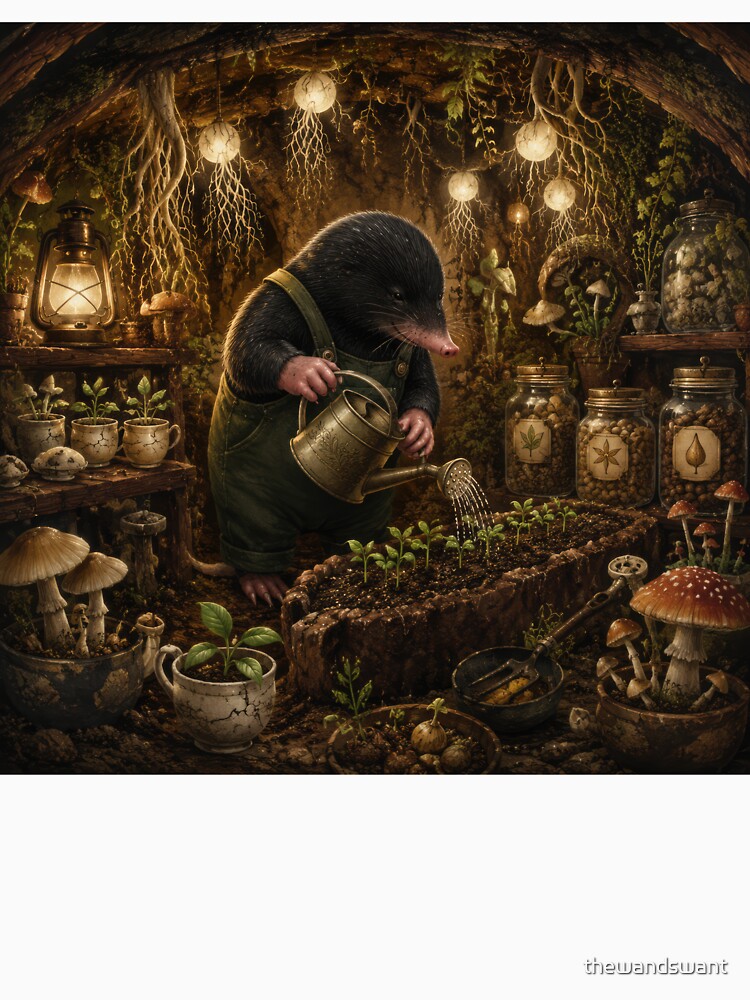 The Mole’s Magical Underground Garden by thewandswant
