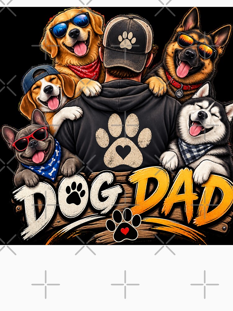 Dog Dad Shirt – Funny Dog Lover Gift for Proud Dog Dads, Pet Dad & Dog Father by artistezone