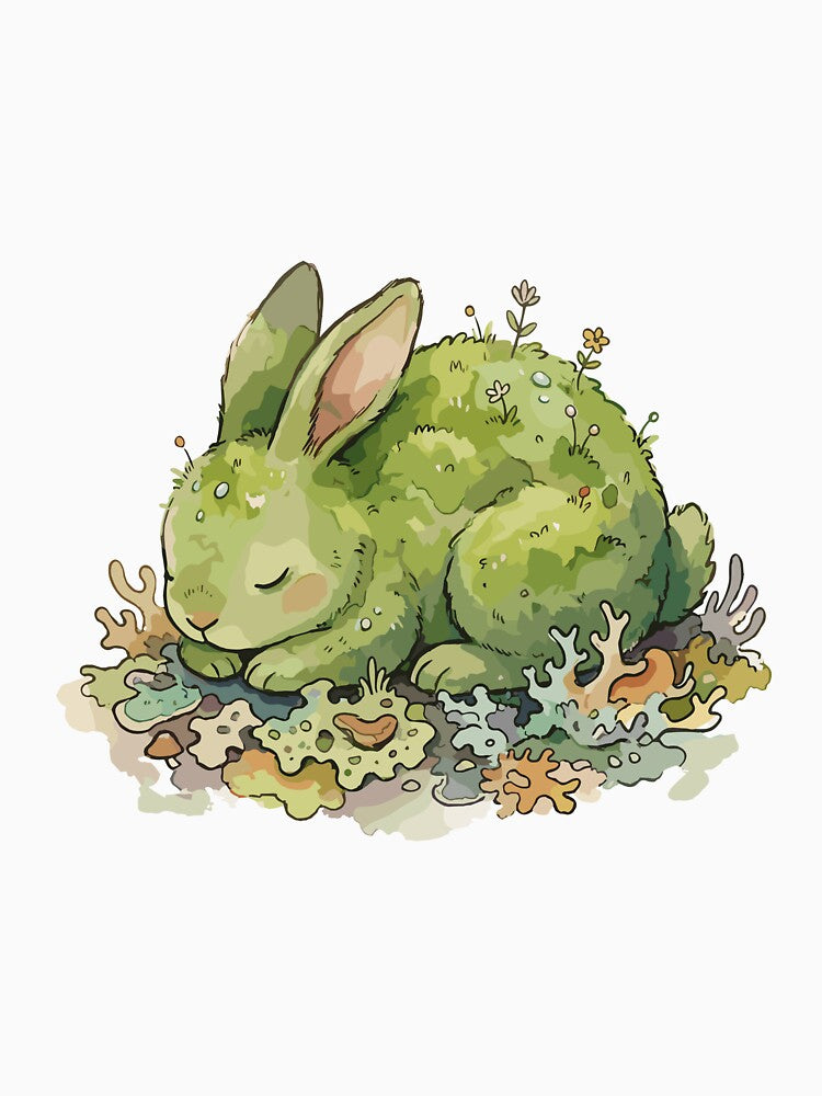 Magical Cottagecore: Moss Bunny's Cloud by bapupa