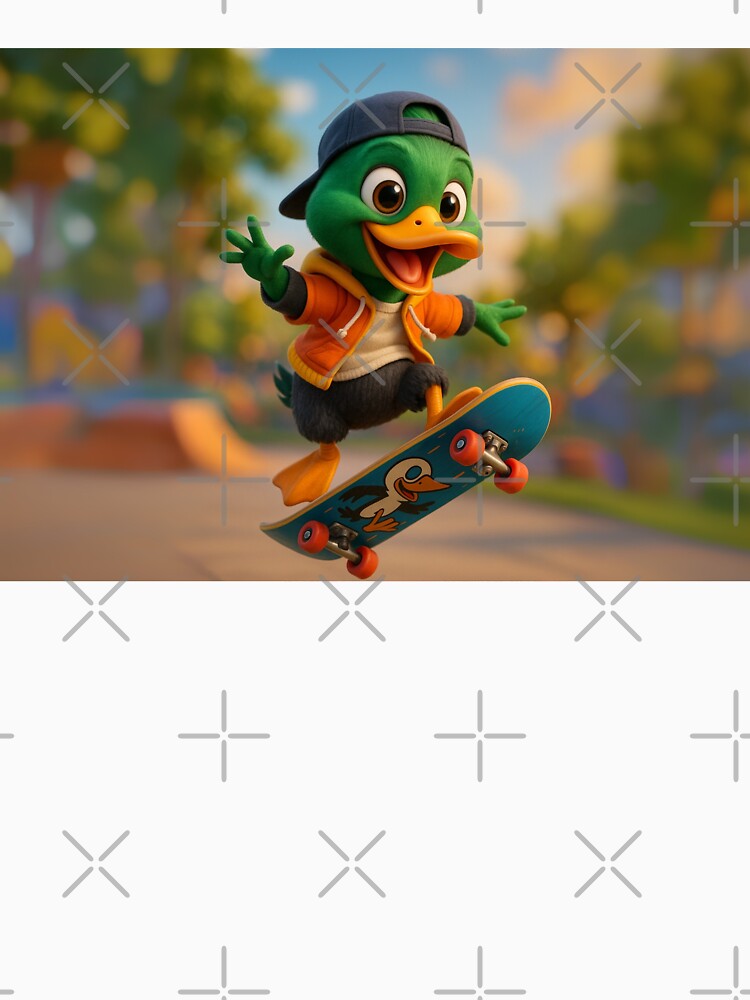 Skater Mallard Duck by Sillytoe