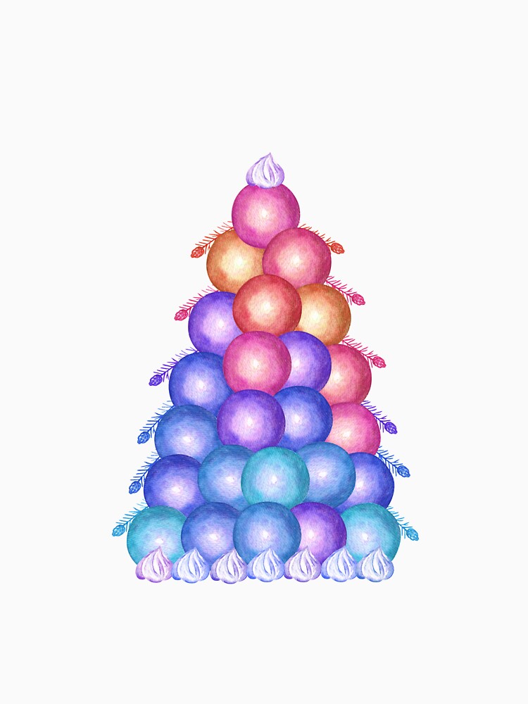 Christmas ball tree by Flowersforbear