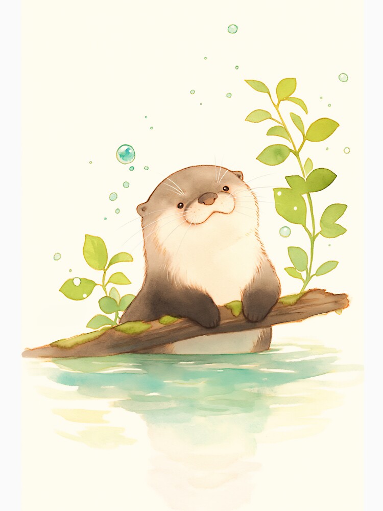 Otter on the Driftwood Dream by AshiraCreations