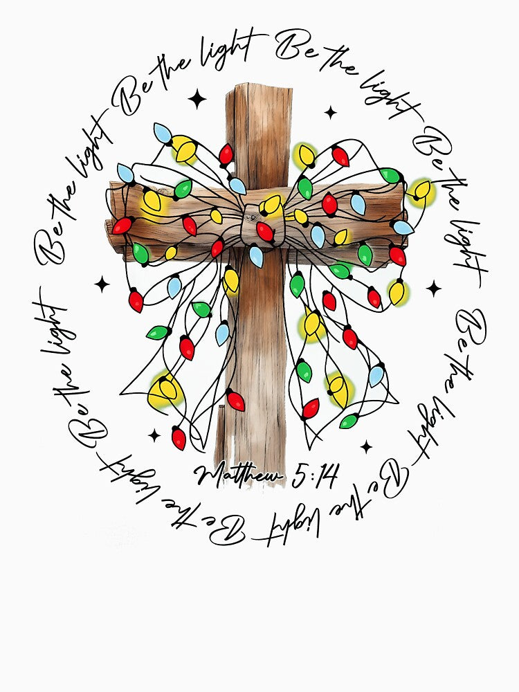 Christmas Jesus Cross Be the Light by Davidkoci