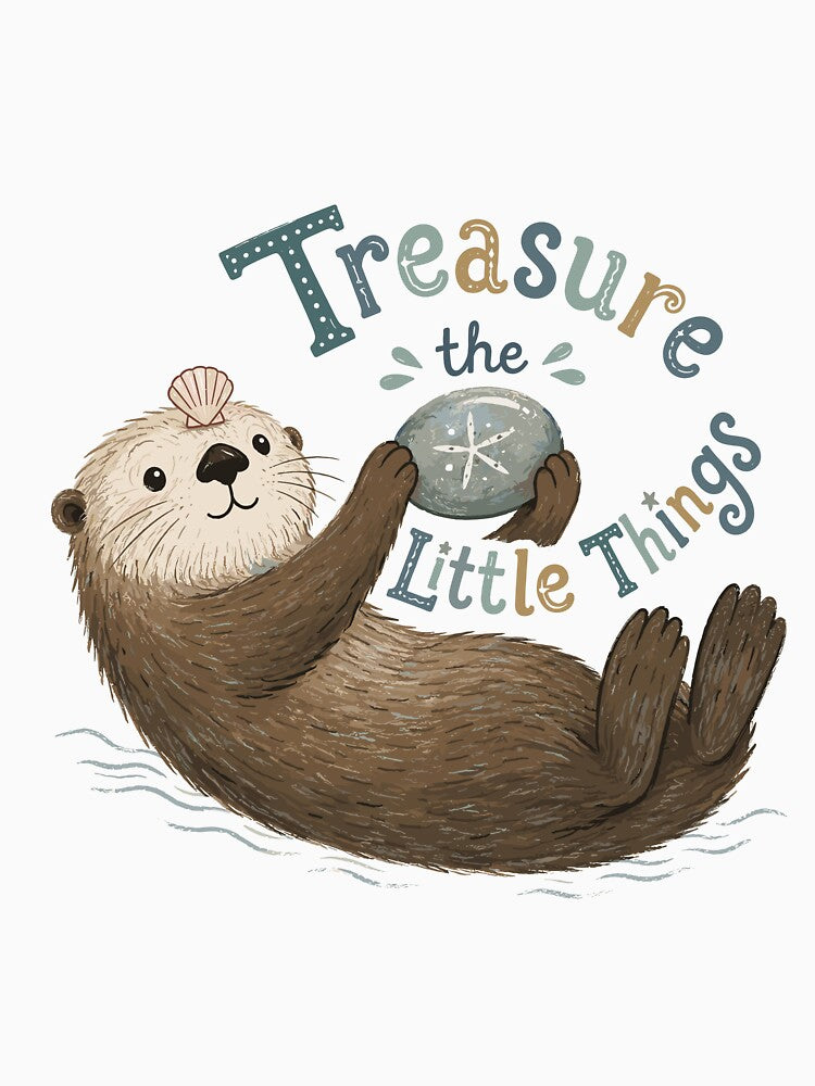 Pebble Keeper - Cute Sea Otter by bapupa
