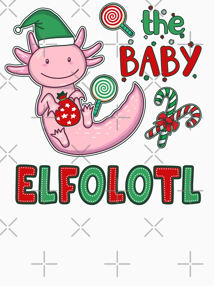 Christmas Axolotl Elf - Baby Elfolotl by GrimButterfly