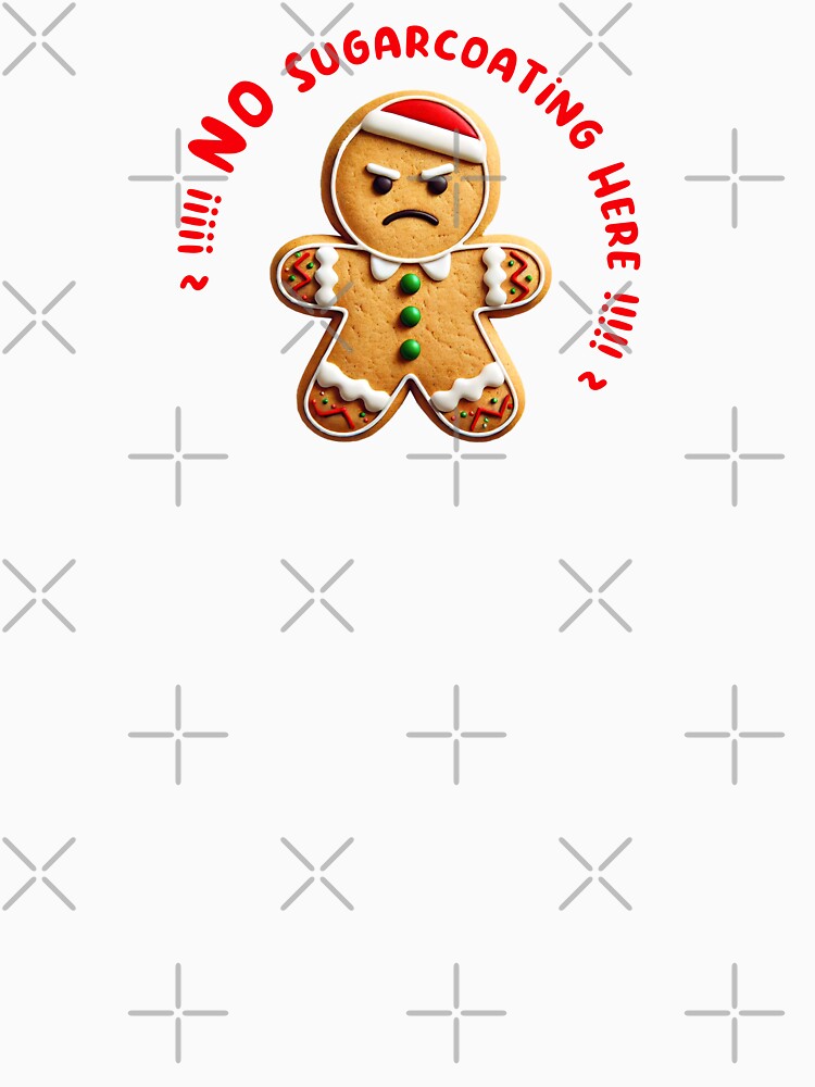 NO Sugarcoating Here! - Grumpy Christmas Cookie, Unique by villacreativa