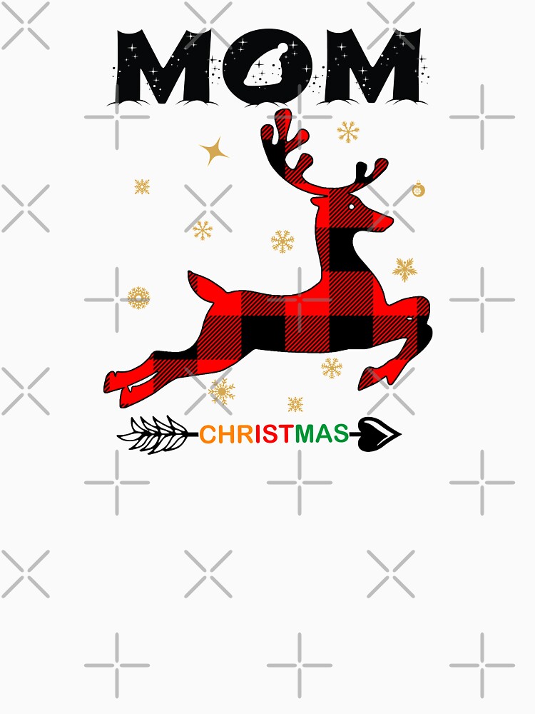Christmas Family Matching Family Pajamas Reindeer Mom by MinsND