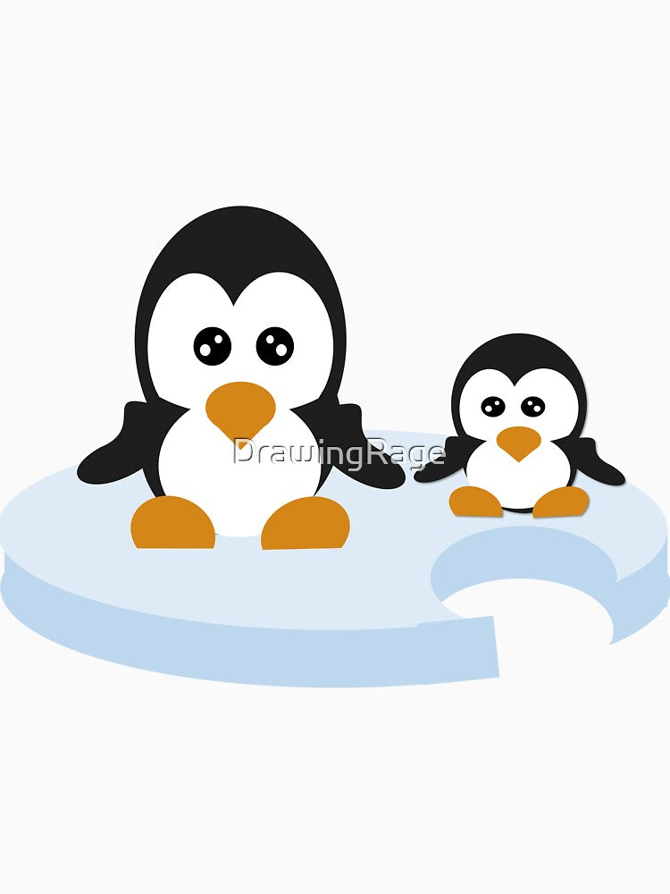 Penguins on the ice by DrawingRage