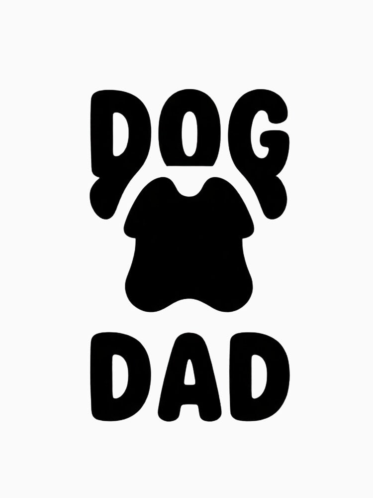 Retro Dog Dad Paw Print T-Shirt – Funny Dog Lover Father's Day Gift by NeonSketch Lab