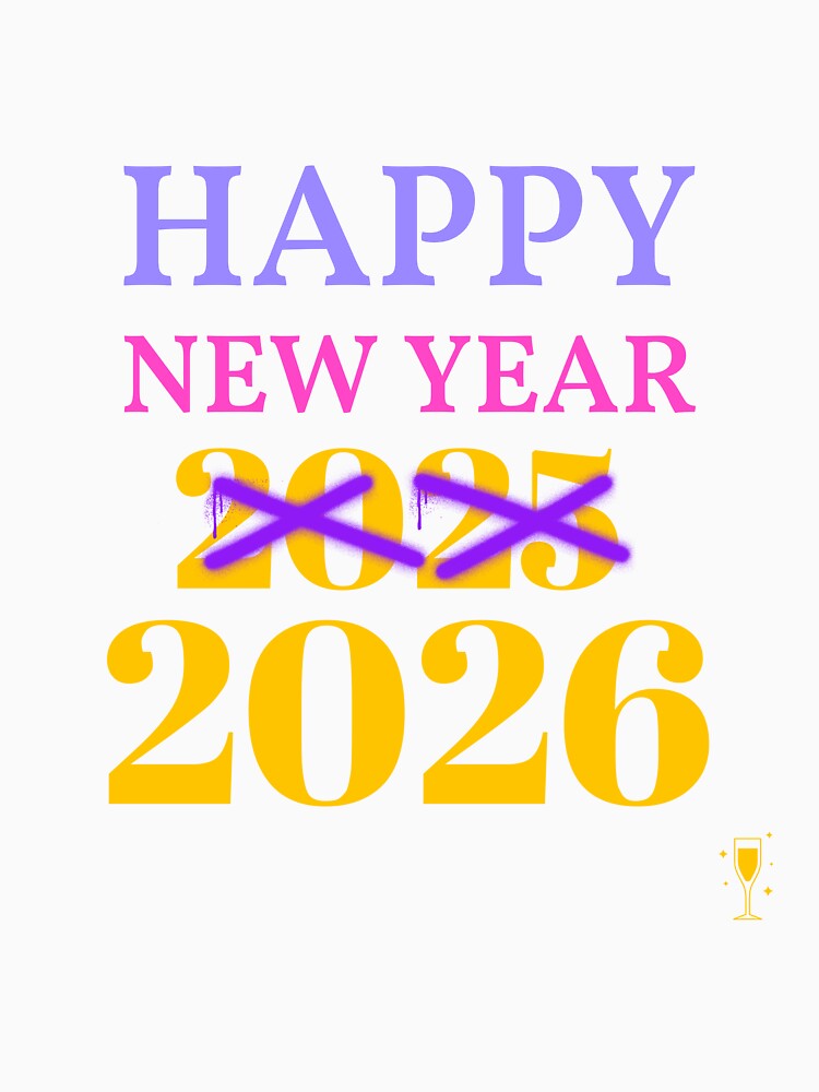 Happy New Year 2026 Celebration Design | Festive New Year Artwork for the Upcoming Year by Ani-24