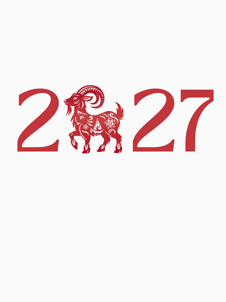 Traditional Red Chinese New Year Goat 2027 by mariana83