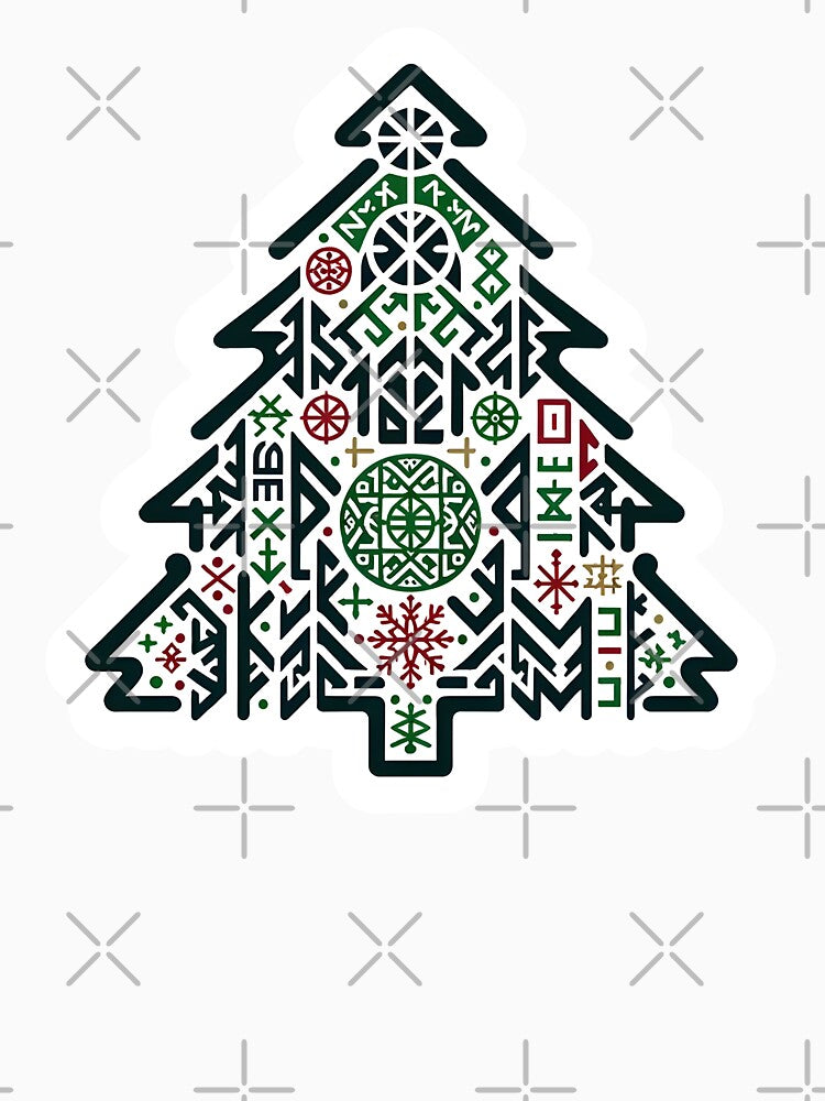 Norse Christmas - Runic Tree by Truck Stop One